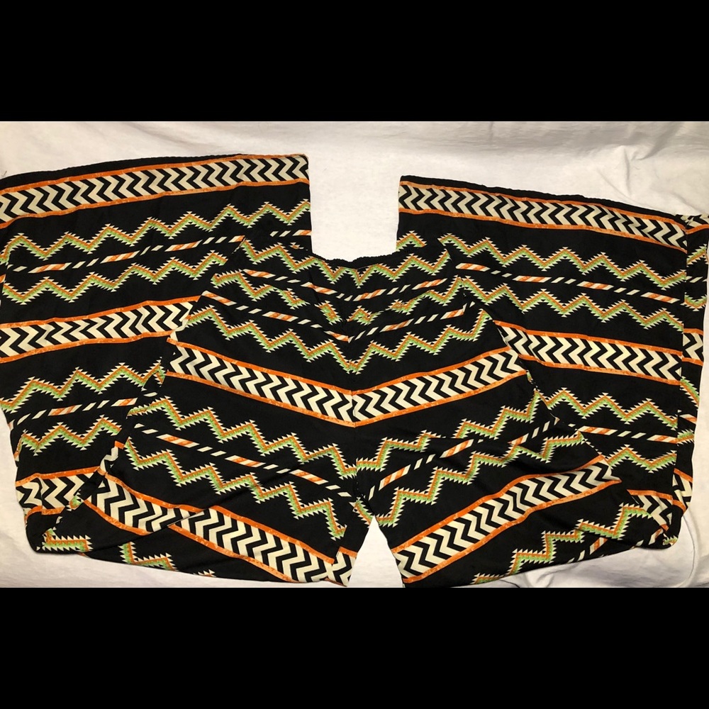 High waisted casual wide leg pants